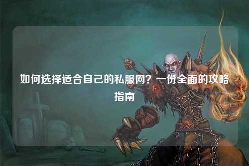 如何選擇適合自己的私服網(wǎng)？一份全面的攻略指南