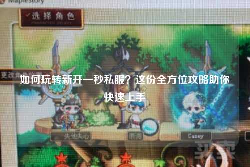 如何玩轉(zhuǎn)新開一秒私服？這份全方位攻略助你快速上手