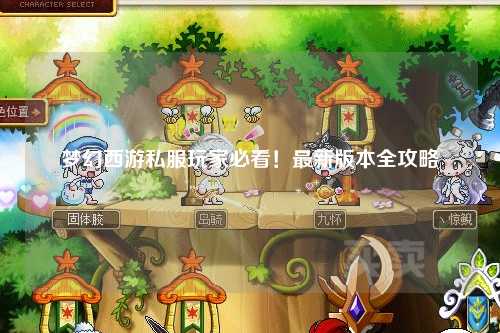 夢幻西游私服玩家必看！最新版本全攻略