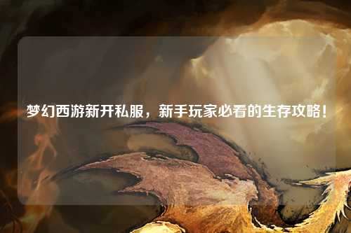 夢幻西游新開私服，新手玩家必看的生存攻略！